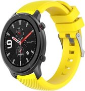 Siliconen Smartwatch bandje - Geschikt voor  Xiaomi Amazfit GTR silicone band - geel - 47mm - Horlogeband / Polsband / Armband