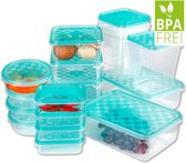 @HOME  Vershouddozen - Voedsel bewaardozen vershoudbakjes - 16 delige set - Meal Prep Met Deksel - plastic- BPA vrij - vaatwasser, vriezer, magnetron bestendig