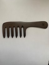 Ebony houten kam - Detangling hair comb
