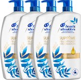 Head & Shoulders Supreme Anti-Roos en Hydraterende Shampoo met Arganolie & Kokosolie - Voordeelverpakking - 4 x 900 ml