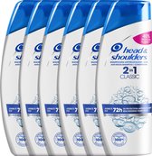 Head & Shoulders Classic 2in1 Anti-Roos Shampoo en Conditioner - Voordeelverpakking - 6 x 270 ml