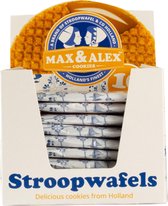 Max & Alex Indivueel Verpakte Stroopwafels met Koekjes Display Box