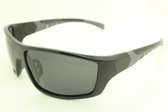 Sportbril met zwart - grijs montuur en zwarte glas. P - S 4366. Gepolariseerd.