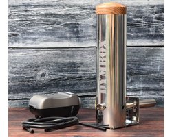 Dymbox 1,3L koud rookgenerator (Nu incl. 2 KG hout snippers, luchtpomp) voor rookovens rookkasten en BBQ ( cold smoker ) koud rook generator CSG