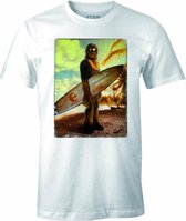 Star Wars Shirt – Chewie on the Beach wit maat L