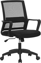 Segenn's Bureaustoel - Ergonomische Bureaustoel - draaibaar -Bureaustoelen voor volwassenen - wipfunctie zwart