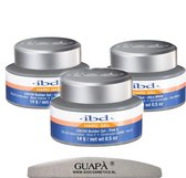 GUAPÀ® Builder Gel Gel Nagels | 3 kleuren | UV / LED | Geurloos | Professionele kwaliteit | 3 x 14 gr