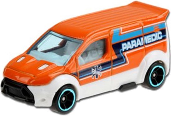 Hot Wheels Ford Transit Connect 1:64 Die-Cast Car - Gray, 7/250 Metro Series