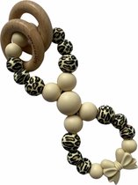 BabyenzoKado bijtring twist NOA beige strikje