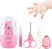 GoFive Verzorgingsset - Baby Manicureset - Roze - Nagelknipper - Nagelvijl - Nagelschaartje - Baby Pincet