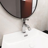 Huckle Wastafelkraan - Koud en warm water - Badkamerkraan - medium uitloop - Fonteinkraan - Inclusief aansluiting - Chroom