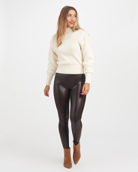 SPANX Faux Patent Leather Leggings, Lak leer legging