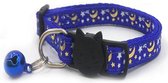 ACE Pets Kattenhalsband met Veiligheidssluiting – Halsband Kat & Kitten - Kittenhalsband & Kattenbandje met Belletje - Blauw