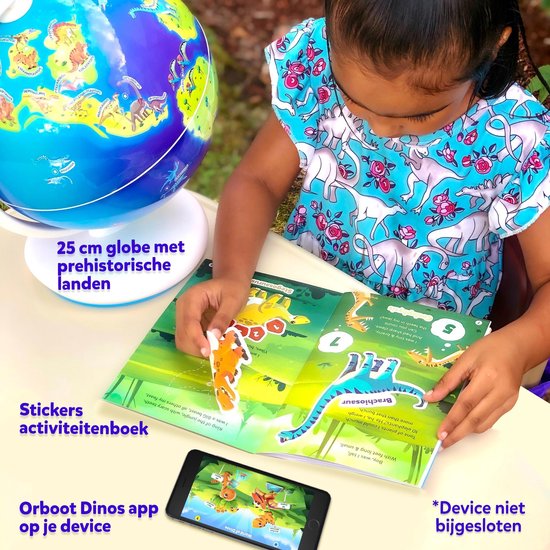 Thumbnail van een extra afbeelding van het spel Orboot Dinos - AR Globe - by PlayShifu (met app): Interactief, Educatief, Augmented Reality Globe  - STEM speelgoed voor kinderen van 4 - 10 jaar