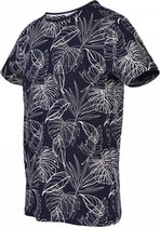 T-shirt Ronde Hals Print Marine Blauw (KBIS20 - M54 - Marine)