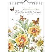 Comello Weeknotitiekalender 2022 Pioen 23 X 16,5 Cm Wit/geel