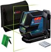 Bosch Professional GLL 2-15 G - Kruislijnlaser Groen - Incl Opbergtas - Batterijen - Laserrichtbord