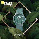 Mooi groen (sport) horloge van Q&Q model vr28j030y waterdicht en geschikt om mee te zwemmen