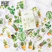 45 Plantenstickers - Planten In Pot Stickers - C036 - Voor Scrapbook Of  Bullet Journal - Stickers Voor Volwassenen En Kinderen - Agenda Stickers - Decoratie Stickers