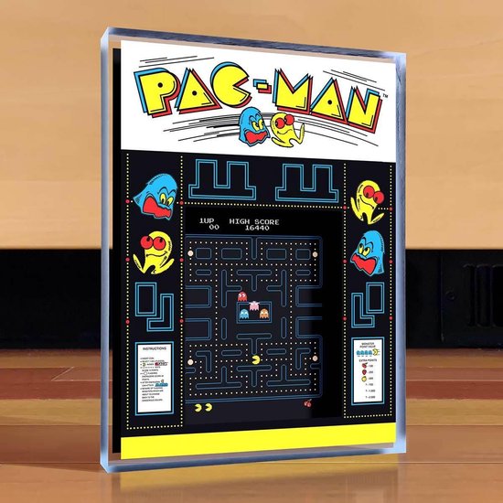 Artovision 3D® - Art de jeu d' Arcade rétro de bureau - Pac-Man®