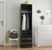 NIEUWE COLLECTIE - Kast - Kledingkast - Hoogglans grijs - Kast - Spaanplaat - Slaapkamer - Small look - Design - Modern - Nieuwste Collectie