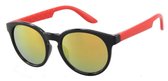 Dielay - Zonnebril Kinderen - UV400 bescherming Cat. 3 - Spiegelglazen 45 mm - Rood