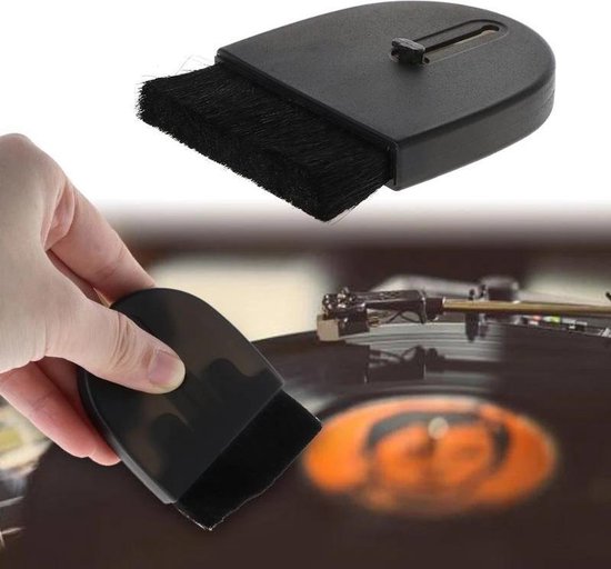 Platenborstel - LP Borstel - Platenborstel Vinyl - antistatische telescoop reinigingsborstel van Merkloos — afbeelding 4