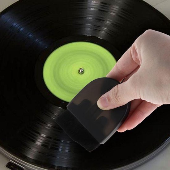 Platenborstel - LP Borstel - Platenborstel Vinyl - antistatische telescoop reinigingsborstel van Merkloos — afbeelding 2