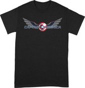 Falcon Winter Soldier Captain America Logo T-Shirt - L