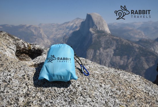 RABBIT TRAVELS ™ Outdoor Kleed - Picknickkleed - Strandlaken - Waterdicht - 150 x 140 cm - Sky Blue