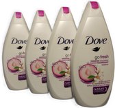 Dove Go Fresh - Rebalance - Shower Gel - Pruim en Japanse Kersenbloem - voordeelverpakking 4 x 500 ml