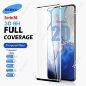 Samsung Galaxy S20 Ultra Screenprotector Glas - Full Cover 3D Edge Tempered Glass Screen Protector- Galaxy S20 Ultra Beschermglas - Samsung S20 Ultra Screen Protector - Galaxy S20 Ultra Glazen bescherming ....... HiCHiCO