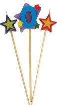 Kaarsen Set 0 Jaar Sterren 26cm 3st