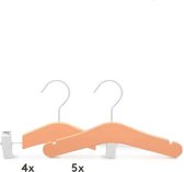 Relaxwonen - Baby kledinghangers - Set van 9 - Oranje - Broek en kledinghangers - extra stevig
