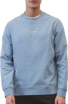 Marc O'Polo regular fit sweatshirt - heren trui katoen met O-hals - grijsblauw (middeldik) - Maat: XL