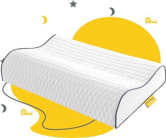 Sleep Comfy - Neksteun Traagschuim Serie - Hoofdkussen - 30 dagen Proefslapen...