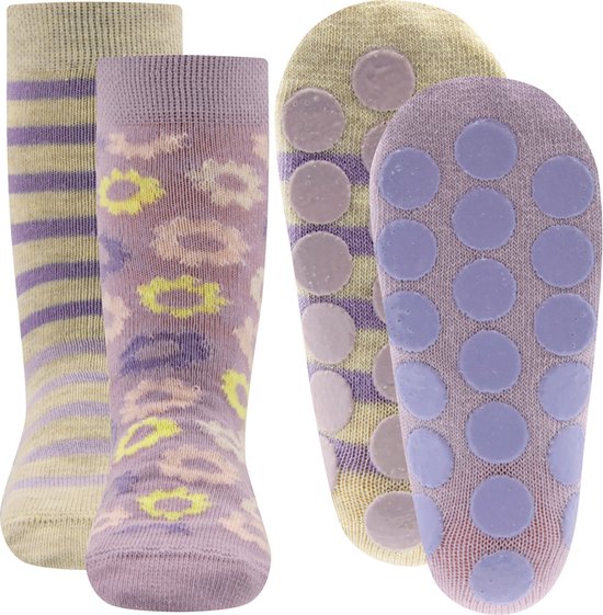 Lot de 2 paires de chaussettes antidérapantes