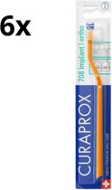 6x Curaprox CS 708 Implantaat Tandenborstel - Voordeelverpakking