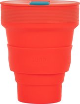 Lund London | Opvouwbare Beker | Koffiebeker To-Go | Silicone | 350 ML | Oranje