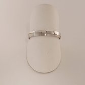trouwring - heren - Aller Spanninga - 136 - 14 karaat - witgoud - sale Juwelier Verlinden St. Hubert - van €599,= voor €390,=