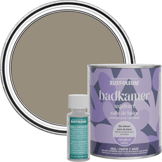 Rust-Oleum Bruin Badkamer Tegelverf Zijdeglans - Cacao 750ml