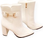 Bottines, blanches, taille 40