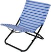 Strandstoel Campart CH-0420 - Inklapbare Campingstoel - Lichtgewicht en gemakkelijk mee te nemen - Festival Stoeltje - Blauw Wit