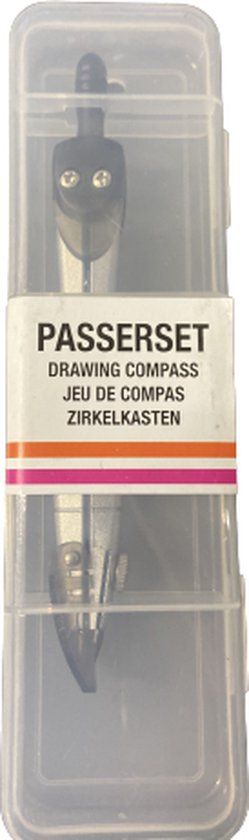 Passer - Zwart - Metaal - 15cm ( In verpakking)