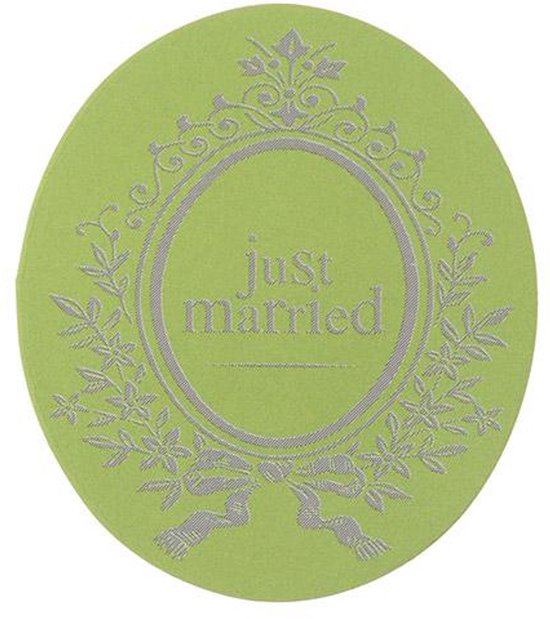 Sticker Trouw 50 stickers Just Married groen - trouwen - huwelijk - bruiloft ...