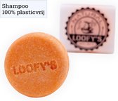LOOFY'S - 0% Plastic - Shampoo Voordeelverpakking - CG Proof - Krullen Shampoo Bar - [Orange|Ginger-Orange] - Curly Girl Shampoo - 100% Vegan - Loofys