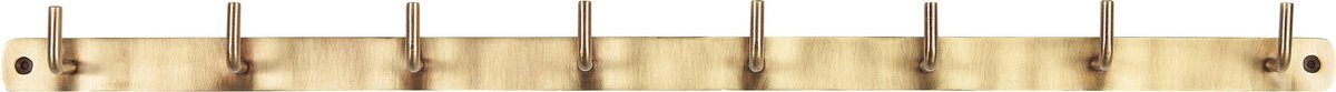 Ib Laursen kapstok messing 8-haken metaal