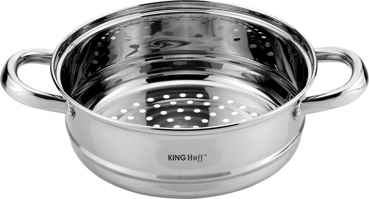 Kinghoff 1536 - Inzet stoompan - Groentestomer - Vleesstomer - Ø24 x 8.5 cm