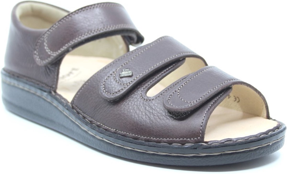 Finn Comfort, BALTRUM, 01518-676130, Bruine heren sandalen met gesloten hiel