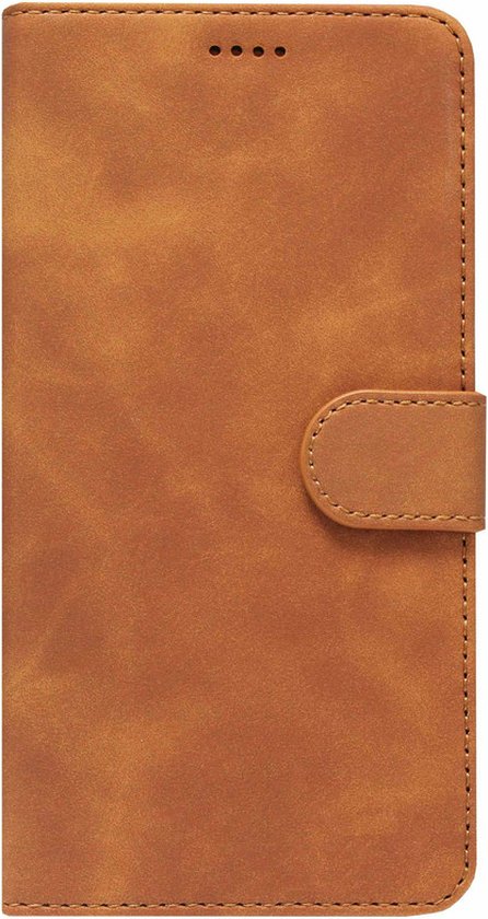LC.IMEEKE Kunstleren Book Case Portemonnee Pasjes Hoesje voor Xiaomi Redmi 9 - Bruin